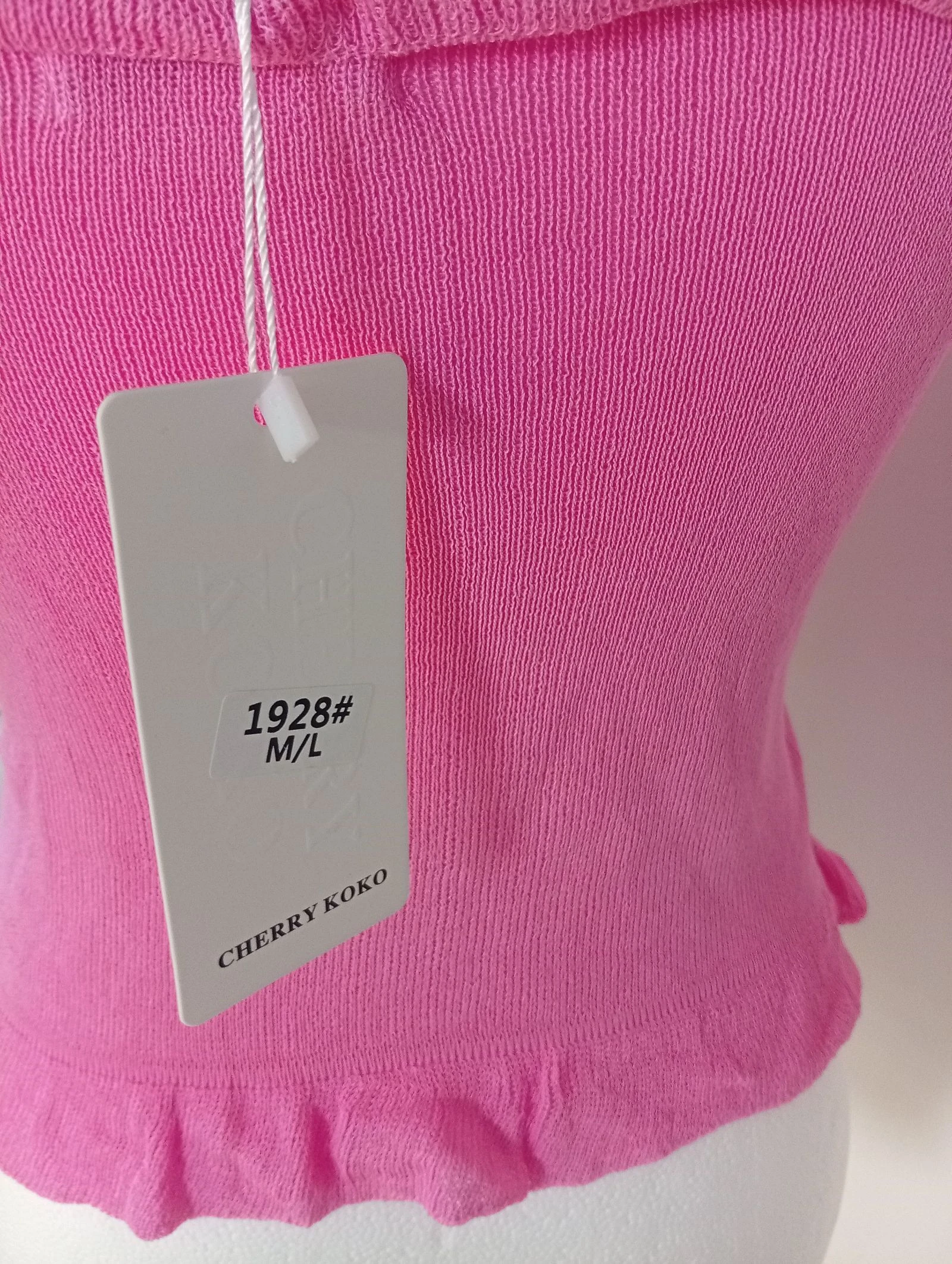 Top caraco acanalado escote en corazón tirantes ajustables 💯 viscosa talla 38/40 – photo 2